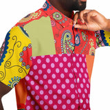 Chili Pepper Camo Patchwork Button Down Shirt Short Sleeve Button Down Shirt - Thathoodyshop