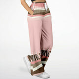 Pink Geo Zebra Bellbottoms Flare Leg Pants - Thathoodyshop