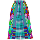 Make Me Happy Floral Plaid Stretchy Phat Bellbottoms Bellbottoms - Thathoodyshop