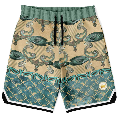 Bon Voyage Basketball Shorts Basketball Short Rib - AOP - Thathoodyshop