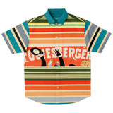 Dance Steps Striped Short Sleeve Button Down Shirt Short Sleeve Button Down Shirt - Thathoodyshop