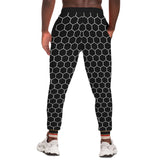 Gold Line Black Honeycomb Unisex Joggers Joggers - Thathoodyshop