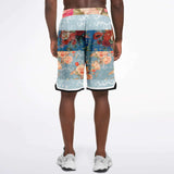 Blue Cabbage Basketball Shorts Basketball Short Rib - AOP - Thathoodyshop