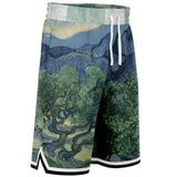 Midnight Moon Basketball Shorts Basketball Short Rib - AOP - Thathoodyshop