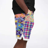 Mercury Retrograde Patchwork Basketball Shorts Basketball Short Rib - AOP - Thathoodyshop
