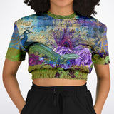 Purple Fusion Cropped Sweater Cropped Sweater - Thathoodyshop