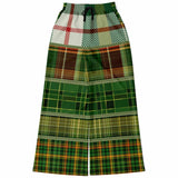 Green Nantucket Plaid Flare Leg Joggers Flare Joggers - Thathoodyshop