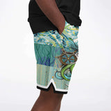 My Little Mermaid Basketball Shorts Basketball Short Rib - AOP - Thathoodyshop