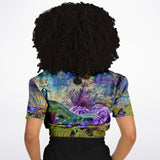 Purple Fusion Cropped Sweater Cropped Sweater - Thathoodyshop