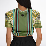 Rolling Green Cropped Sweater Cropped Short Sleeve Sweatshirt - Thathoodyshop