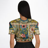 My Mosaic Life Cropped Sweater Cropped Short Sleeve Sweater - Thathoodyshop