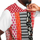Tokyo Nights Floral Patchwork Short Sleeve Button Down Shirt Short Sleeve Button Down Shirt - Thathoodyshop