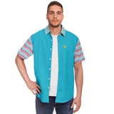 South Beach S/S Button Down Shirt Short Sleeve Button Down Shirt - AOP - Thathoodyshop