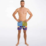 Hampton Plaid Dunkies Swim Trunks Men - AOP - Thathoodyshop