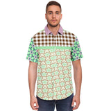 Melon Balls S/S Button Down Shirt Short Sleeve Button Down Shirt - AOP - Thathoodyshop