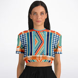 Salsa Time Short Sleeve Cropped Sweater Cropped Short Sleeve Sweatshirt - Thathoodyshop