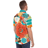 My Geo Life S/S Button Down Shirt Short Sleeve Button Down Shirt - AOP - Thathoodyshop