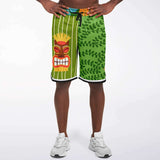The Tiki God Basketball Shorts Basketball Short Rib - AOP - Thathoodyshop