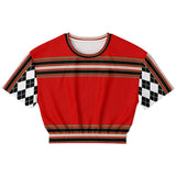Gold Line Red Cropped Sweater Cropped Sweater - Thathoodyshop