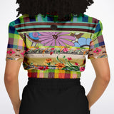 Green Apple Soho Cropped Sweater Cropped Short Sleeve Sweater - Thathoodyshop