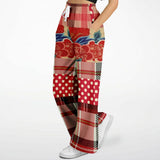 Jersey Salsa Floral Plaid Patchwork Stretchy Phat Bellbottoms Bellbottoms - Thathoodyshop
