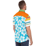 Hawaiian Tropic S/S Button Down Shirt Short Sleeve Button Down Shirt - AOP - Thathoodyshop