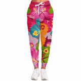 Pink Hawaiian Camo Fleece Joggers Joggers - Thathoodyshop