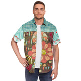Infinity Squared S/S Button Down Shirt Short Sleeve Button Down Shirt - AOP - Thathoodyshop