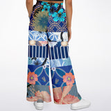 Blue Andalusian Patchwork Stretchy Phat Bellbottoms Bellbottoms - Thathoodyshop