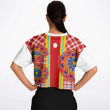 Hippy-Dippy Crop Jersey Cropped Football Jersey - Thathoodyshop