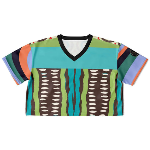 Trinidad Crop Jersey Cropped Football Jersey - AOP - Thathoodyshop