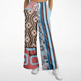 Pink Geo Retro SW Patchwork Bellbottoms Bellbottoms - Thathoodyshop
