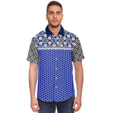 It's About Time S/S Button Down Shirt Short Sleeve Button Down Shirt - AOP - Thathoodyshop