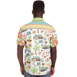 Surf's Up Kowabunga S/S Button Down Shirt Short Sleeve Button Down Shirt - AOP - Thathoodyshop