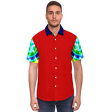 Rainbow Pride Button Down Shirt Short Sleeve Button Down Shirt - AOP - Thathoodyshop