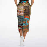 Mother Lode African Print Long Pocket Skirt Long Pocket Skirt - Thathoodyshop