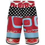 Red Pacific Palisades Basketball Shorts Basketball Shorts - Thathoodyshop