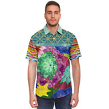 Glorious Breeze S/S Button Down Shirt Short Sleeve Button Down Shirt - AOP - Thathoodyshop