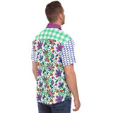 Purple Majesty S/S Button Down Shirt Short Sleeve Button Down Shirt - AOP - Thathoodyshop