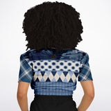 Blueberry Hill Cropped Sweater Cropped Short Sleeve Sweater - Thathoodyshop