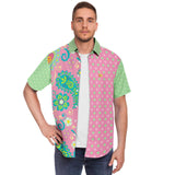 Paisley Park S/S Button Down Shirt Short Sleeve Button Down Shirt - AOP - Thathoodyshop