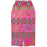 Gypsy Beat Pink Floral Patchwork Long Pocket Skirt Long Pocket Skirt - Thathoodyshop