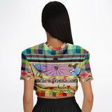 Green Apple Soho Cropped Sweater Cropped Short Sleeve Sweater - Thathoodyshop