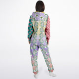 Seamist Rainbow Unicorn Fleece Unisex Romper Fleece Romper - Thathoodyshop