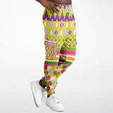 Hello Janis! Circus Patchwork Unisex Fleece Cargo Sweats Cargo Sweatpants - Thathoodyshop