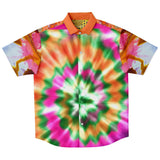 Orange Starburst S/S Button Down Shirt Short Sleeve Button Down Shirt - AOP - Thathoodyshop