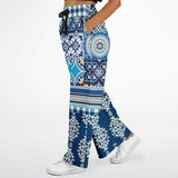 Agadir Moroccan Tile Stretchy Phat Bellbottoms Bellbottoms - Thathoodyshop