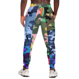 THS Snake Bite Patchwork Camo Fleece Joggers Joggers - Thathoodyshop