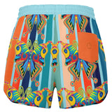 OG San Diego Butterfly Striped Running Shorts Running Shorts - Thathoodyshop