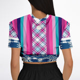 Purple Haze Cropped Sweater Cropped Short Sleeve Sweatshirt - Thathoodyshop